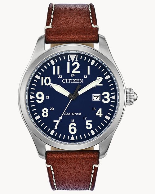 Citizen Chandler Military Eco-Drive Blue Dial Watch | CITIZEN