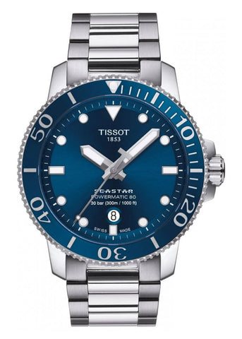 T120-407-11-041-03 TISSOT SWISS GENTS SEASTAR 1000 POWERMATIC 80 T-SPORT – Goldsack & Co