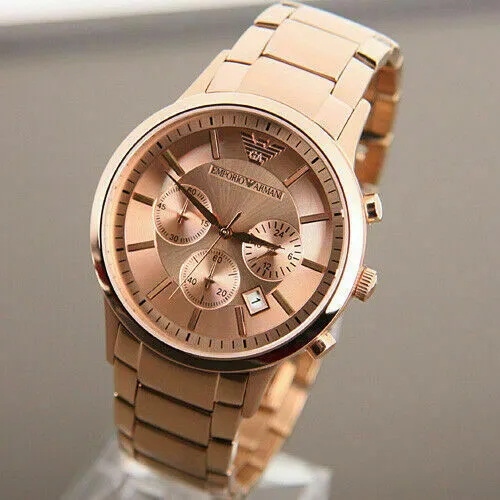 men's rose gold watch